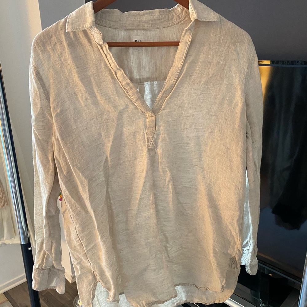 Gap linen shirt medium
